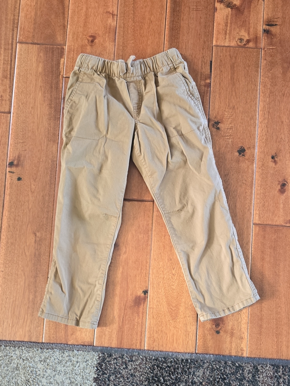 Cat & Jack Tan Elastic-Waist Kids Pants